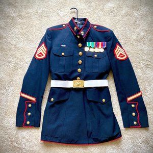 MARINE DRESS BLUE UNIFORM SIZE 42L , 43L and 44L